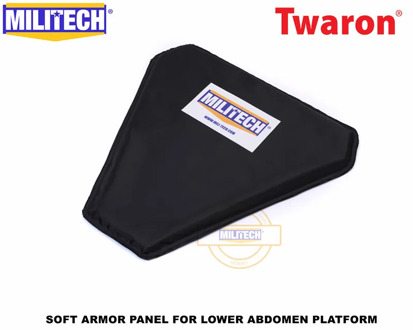 MILITECH LAP Aramid Ballistic Panel Bulletproof Plate Soft Armour NIJ IIIA 3A 0101.06 & NIJ 0101.07 HG2 Groin Protection Panel