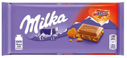 Milka Daim Chocolate with milk and caramel 100 gr.