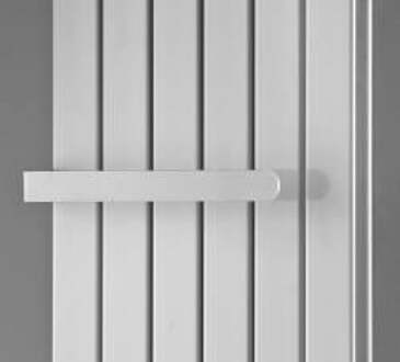 Millennium Dubbele Radiator Handdoekrek 40 cm. - Wit