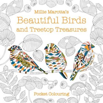Millie Marotta's Beautiful Birds and Treetop Treasures Pocket Colouring