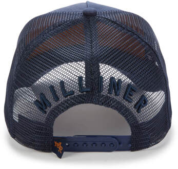 Milliner Made Trucker Cap - Navy Blauw