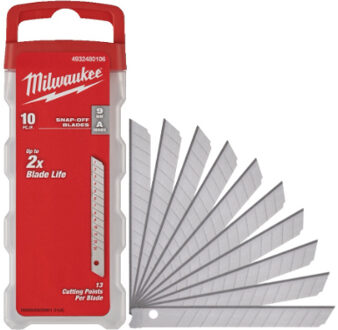 Milwaukee Afbreekmes 9 MM 10st 4932480106