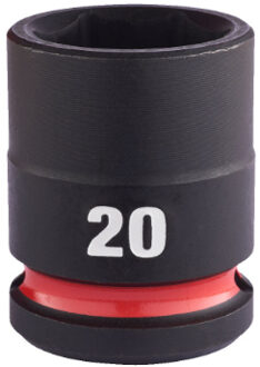Milwaukee SHOCKWAVE™ Krachtdop 1/2" kort 20 mm - 1 stuk 4932480314