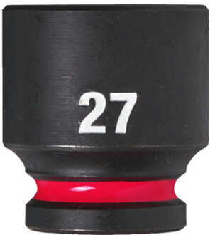 Milwaukee SHOCKWAVE™ Krachtdop 1/2" kort 27 mm - 1 stuk 4932480321