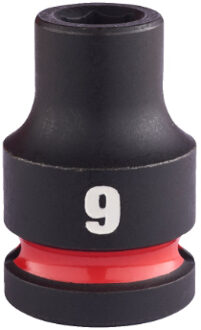 Milwaukee SHOCKWAVE™ Krachtdop 1/2" kort 9 mm - 1 stuk 4932480303