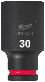Milwaukee SHOCKWAVE™ Krachtdop 1/2" lang 30 mm - 1 stuk 4932480348