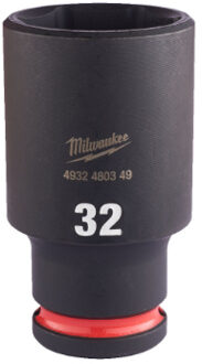 Milwaukee SHOCKWAVE™ Krachtdop 1/2" lang 32 mm - 1 stuk 4932480349
