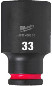 Milwaukee SHOCKWAVE™ Krachtdop 1/2" lang 33 mm - 1 stuk 4932480350