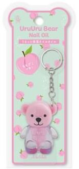 MiMits UruUru Bear Keychain Nail Oil Peach Gummy