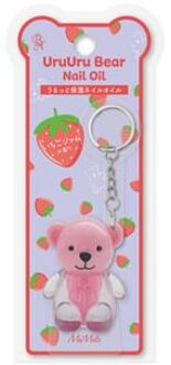 MiMits UruUru Bear Keychain Nail Oil Strawberry Jam