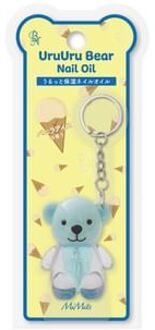 MiMits UruUru Bear Keychain Nail Oil Vanilla Ice Cream