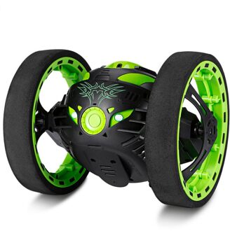 Min Bounce RC Auto 2.4 GHz Draadloze RC Springen Auto met Flexibele Wiel Rotatie LED Licht Leuke Muziek cool Speelgoed voor Kids