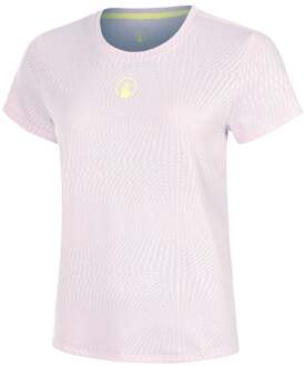 Mind Spin T-shirt Dames-Mauve,Geel
