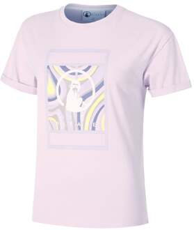 Mind Swirl Court T-shirt Dames-Mauve,Veelkleurig - XS