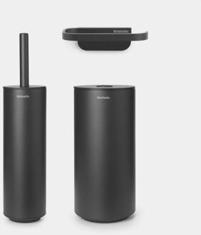 MindSet Toiletaccessoires - Set van 3 - Grijs