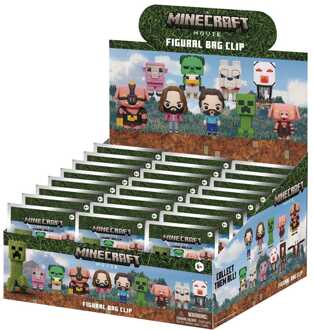 Minecraft 3D PVC Bag Clips Series 1 Display (24)