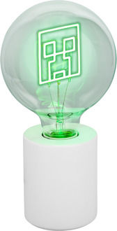 Minecraft Creeper Led Neon Bulb Lamp Uk