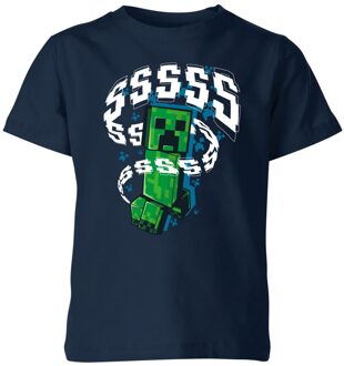 Minecraft Creepersss Kids' T-Shirt - Navy - 146/152 (11-12 jaar)