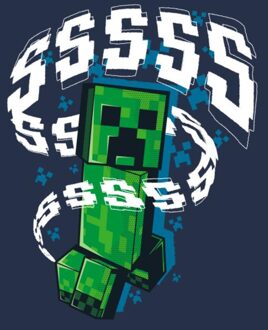 Minecraft Creepersss Unisex T-Shirt - Navy - M