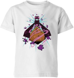 Minecraft Figure Kids' T-Shirt - White - 134/140 (9-10 jaar)