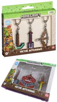 Minecraft Keychains 3-Pack Assortment (12)
