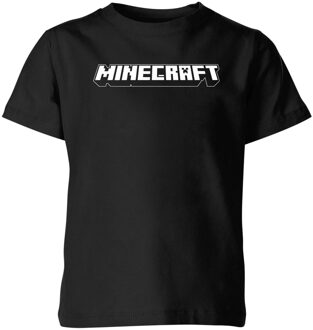 Minecraft Logo Kids' T-Shirt - Black - 98/104 (3-4 jaar)