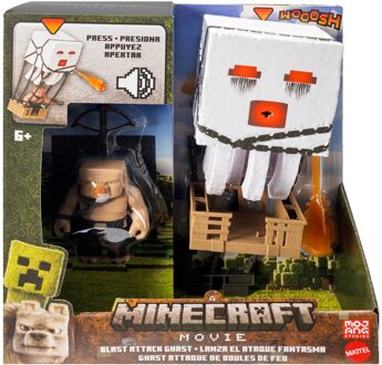 Minecraft Movie Blast Attack Ghast Feature Figure