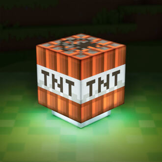 Minecraft Nachtlamp - TNT Box Icon Light - 3D Lamp - Met TNT Geluid