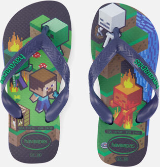 Minecraft Slippers blauw Rubber - 28,30,32,34,36