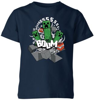 Minecraft Ssss Kids' T-Shirt - Navy - 110/116 (5-6 jaar)