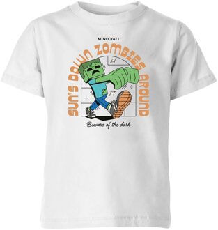 Minecraft Zombie Kids' T-Shirt - White - 146/152 (11-12 jaar)