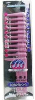 Mineral Ion Comb for Rough Styling Pink 1 pc