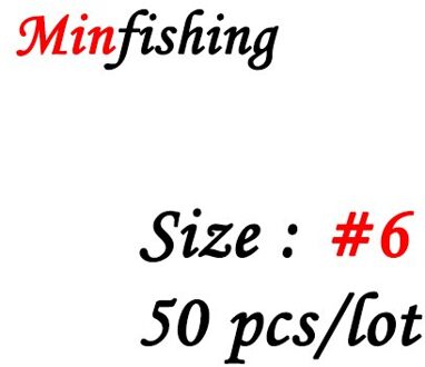 Minfishing 50 Stks/partij Swivel Vissen Rolling Swivel Kogellager Met Veiligheid Snap Karper Vissen Haak Connector Accessoires Mssk Size 6