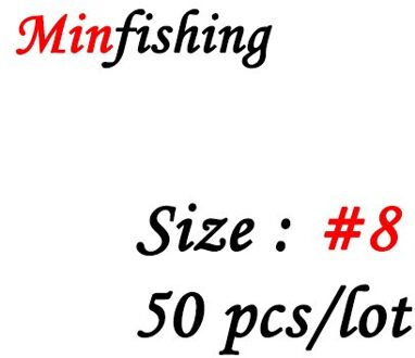 Minfishing 50 Stks/partij Swivel Vissen Rolling Swivel Kogellager Met Veiligheid Snap Karper Vissen Haak Connector Accessoires Mssk Size 8