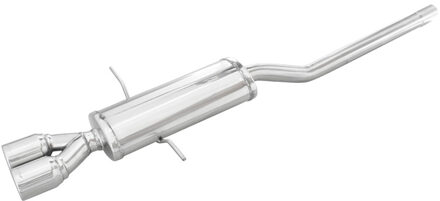 Mini 100% RVS Sportuitlaat Mini R56 1.6 Cooper S (184pk) 2011- Ø55mm 2x80mm