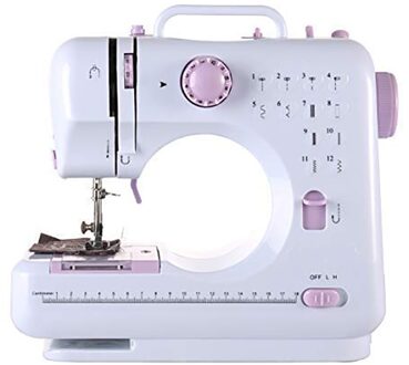 Mini 12 Steken Naaimachine Huishoudelijke Multifunctionele Dubbele Draad En Snelheid Gratis-Arm Crafting Herstellen Machine