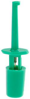 Mini 12 Stuks Of 10 Stuks Enkele Test Hook Clip Test Probe Voor Elektronische Testen Ic Grabber Grote Ronde Krokodil clip Hook Test Clip groen 12stk