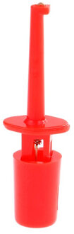 Mini 12 Stuks Of 10 Stuks Enkele Test Hook Clip Test Probe Voor Elektronische Testen Ic Grabber Grote Ronde Krokodil clip Hook Test Clip rood 12stk