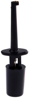 Mini 12 Stuks Of 10 Stuks Enkele Test Hook Clip Test Probe Voor Elektronische Testen Ic Grabber Grote Ronde Krokodil clip Hook Test Clip zwart 12stk