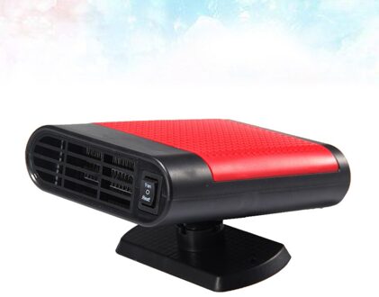 Mini 12V Auto Ontdooier Verwarming Elektrische Voertuig Verwarming Ventilator Voorruit Voorruitverluchting Ontdooier (Zwart) rood