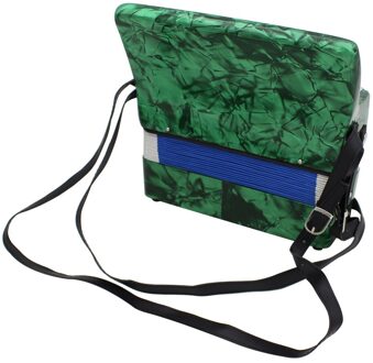 Mini 17-Key Accordeon Duurzaam 8 Bas Accordeon Educatieve Muziekinstrument Speelgoed Voor Amateur Beginner Beste Cadeau groen
