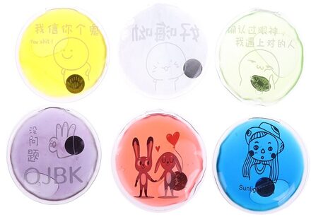 Mini 1Pcs Winter Herbruikbare Gel Handwarmer Leuke Grappige Woord Print Instant Verwarming Pack Warmer