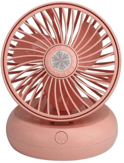 Mini 2-Speed Control Usb Powered Desktop Fan Personallow Noise Draagbare Handheld Multifunctionele Mini Fan roze