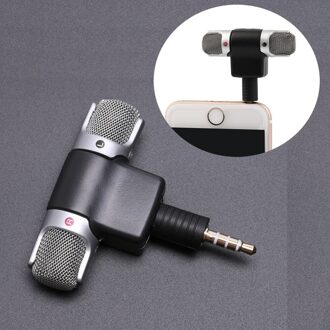 Mini 3.5Mm Jack Microfoon Stereo Microfoon Voor Opname Mobiele Telefoon Studio Interview Microfoon Voor Smartphone 1