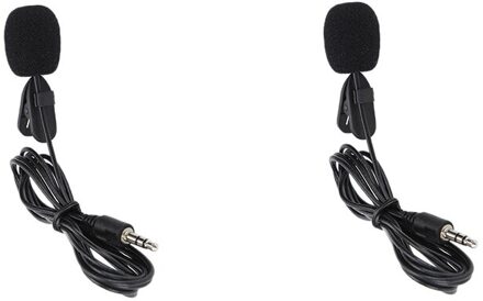 Mini 3.5Mm Professionals Auto Audio Microfoon Jack Plug Mic Stereo Mini Wired Externe Microfoon Voor Pc Auto dvd Radio 2stk