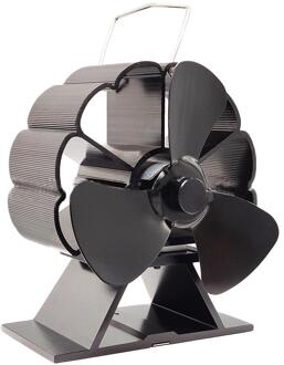 Mini 3 Blade Haard Fan Hoofd Moving Warmte Aangedreven Kachel Fan Komin Log Hout Brander Eco Vriendelijke Stille Ventilator