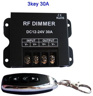 Mini 3 Sleutels Een Kleur Dimmer Controller Voor 5050 3528 3014 2835 Led Strip Licht Tape Lamp 12V 24V 3 Key 30A