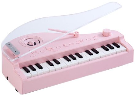 Mini 31 Key Bluetooth Piano Muziek Hd Gesprekken Usb Opladen Inductie Licht Toetsenbord Speelgoed Kinderen Vroege Onderwijs Cognitie Speelgoed Roze