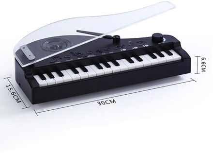 Mini 31 Key Bluetooth Piano Muziek Hd Gesprekken Usb Opladen Inductie Licht Toetsenbord Speelgoed Kinderen Vroege Onderwijs Cognitie Speelgoed zwart