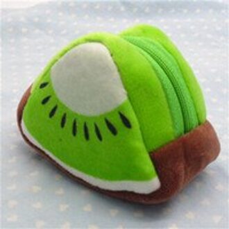 Mini 3D Fruit Vormige Portemonnee Voor Vrouwen Creditcardhouder Key Money Bag Vrouwelijke Rits Leuke Kleine Portemonnee portemonnees Sac Femme kiwi